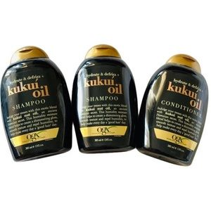 NEW OGX Hydrate & Defrizz Kukuí Oil Shampoo + Conditioner Set